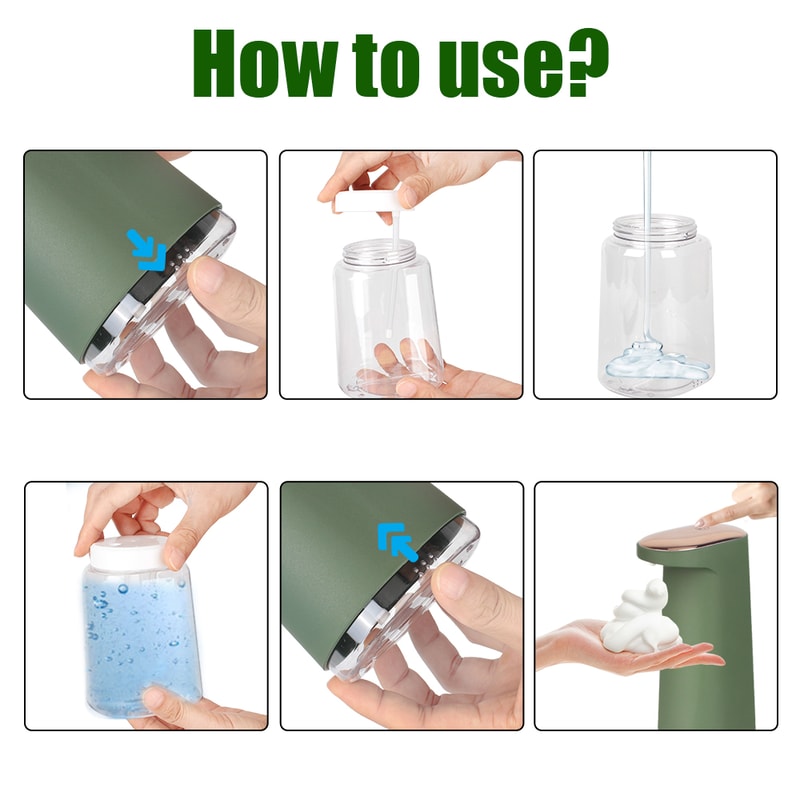 Touchless Automatic Foam Soap Dispenser USB Rechargeable Liquid Hand Washer 1