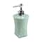 Vintage Carved Glass Soap Dispenser with Rustproof Pump for Elegant Bathroom Decor