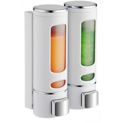 wall mounted shower dispenser triple pump for shampoo soap and conditioner