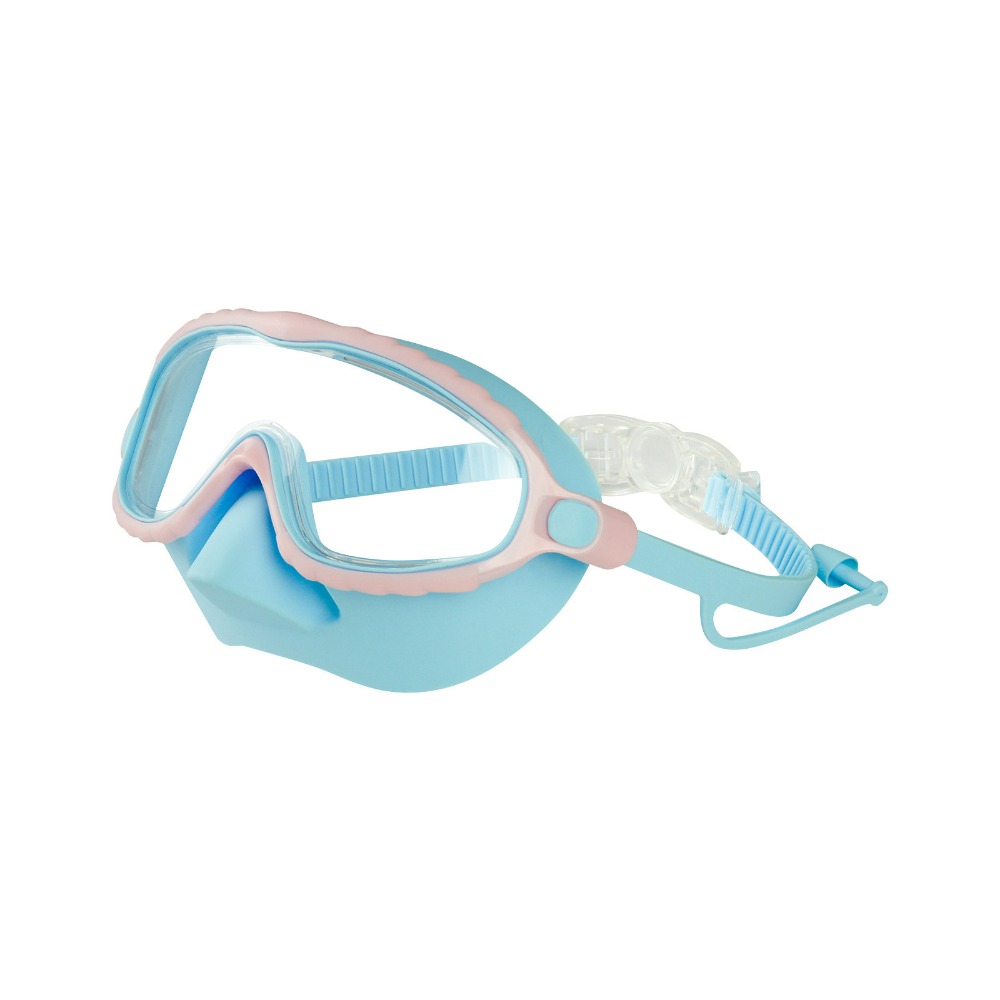 Kids Anti Fog Swim Goggles With Nose Cover Wide View Panoramic Diving Mask For Toddlers 7