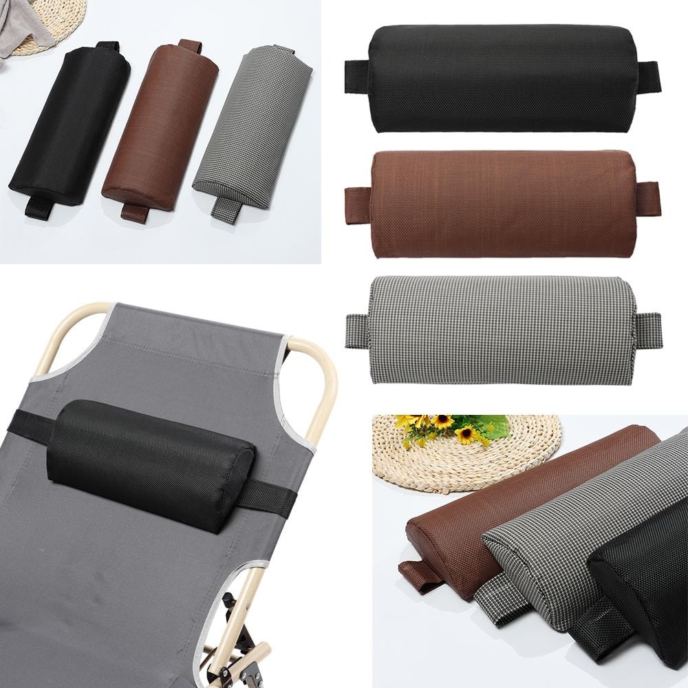 Universal Sun Lounger Headrest Pillow Ergonomic Neck Support Cushion 1