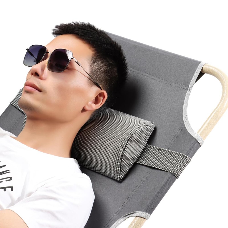 Universal Sun Lounger Headrest Pillow Ergonomic Neck Support Cushion 2
