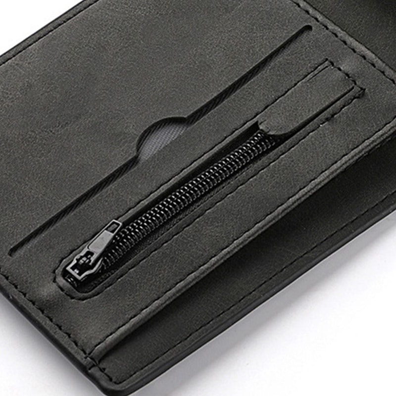Premium Mens Bifold Wallet with Large Capacity Card Holder and Coin Pocket