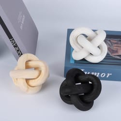 handcrafted wood chain link decor natural wood knot for modern farmhouse style