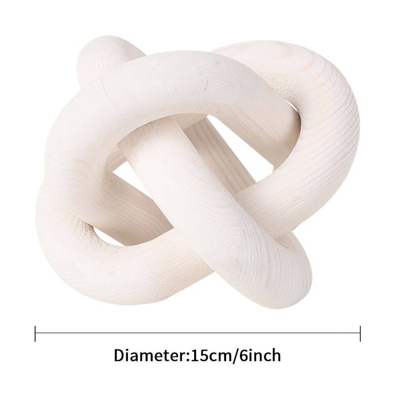 Handcrafted Wood Chain Link Decor Natural Wood Knot For Modern Farmhouse Style 6