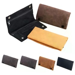 handmade leather tobacco pouch with moisturizing tobacco storage and lighter pocket