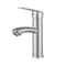 Silver Bathroom Sink Faucet Single Handle Hot And Cold Mixer Tap 3