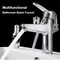 Modern Chrome Bathroom Sink Faucet Deck Mounted Hot And Cold Mixer Tap 1