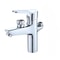 Modern Chrome Bathroom Sink Faucet Deck Mounted Hot And Cold Mixer Tap 5