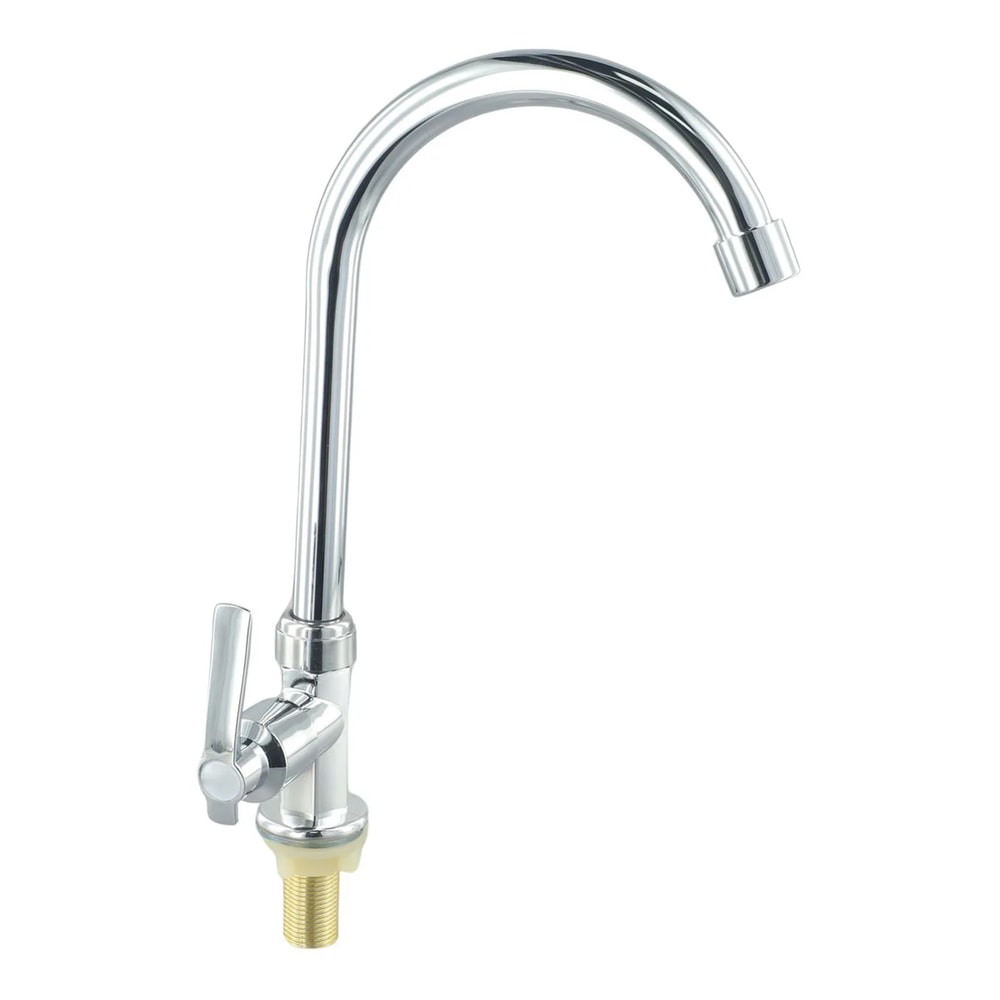 Cold Water Faucet Single Hole Swivel Sink Tap For Kitchen Bar Bathroom 6