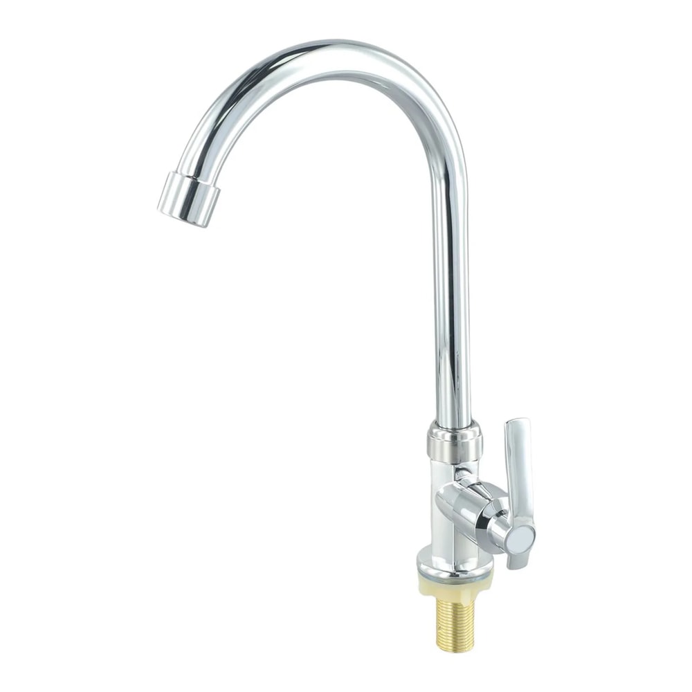 Cold Water Faucet Single Hole Swivel Sink Tap For Kitchen Bar Bathroom 5