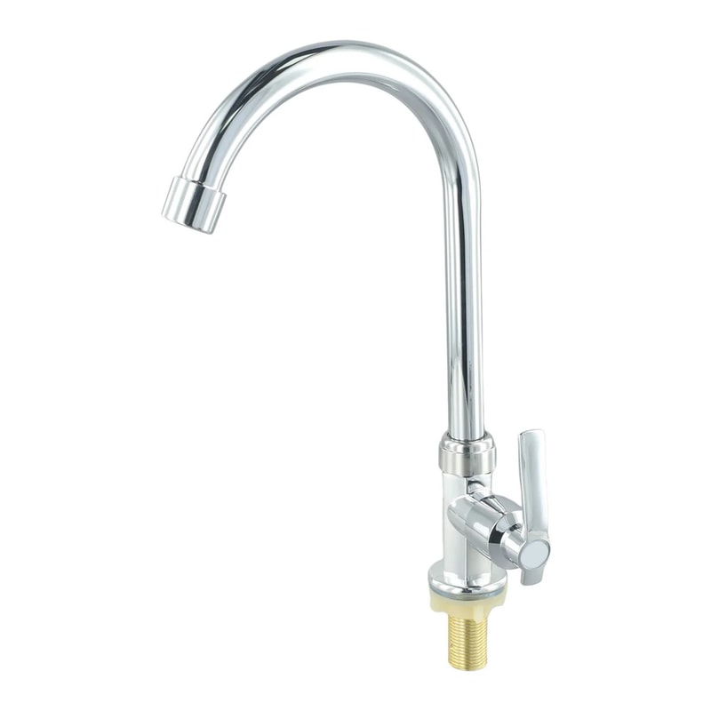 Cold Water Faucet Single Hole Swivel Sink Tap For Kitchen Bar Bathroom 5