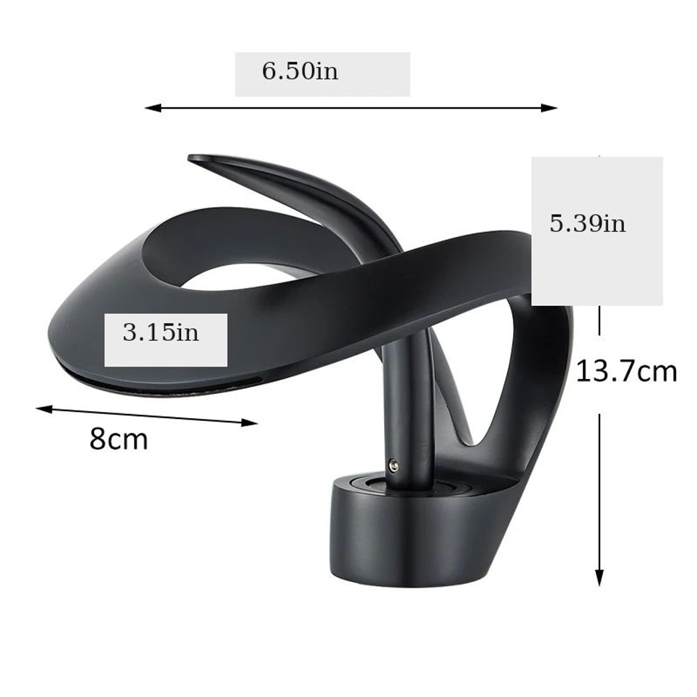 Solid Brass Waterfall Bathroom Faucet Single Handle Basin Mixer Tap 3