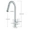 Luxury Gold Kitchen Sink Faucet With Pull Out Sprayer Single Handle Deck Mounted Kitchen Faucet 3