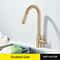 Luxury Gold Kitchen Sink Faucet With Pull Out Sprayer Single Handle Deck Mounted Kitchen Faucet 5