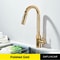 Luxury Gold Kitchen Sink Faucet With Pull Out Sprayer Single Handle Deck Mounted Kitchen Faucet 9