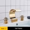 Luxury Gold Waterfall Bathroom Faucet With Crystal Knobs For Hole Sink 5