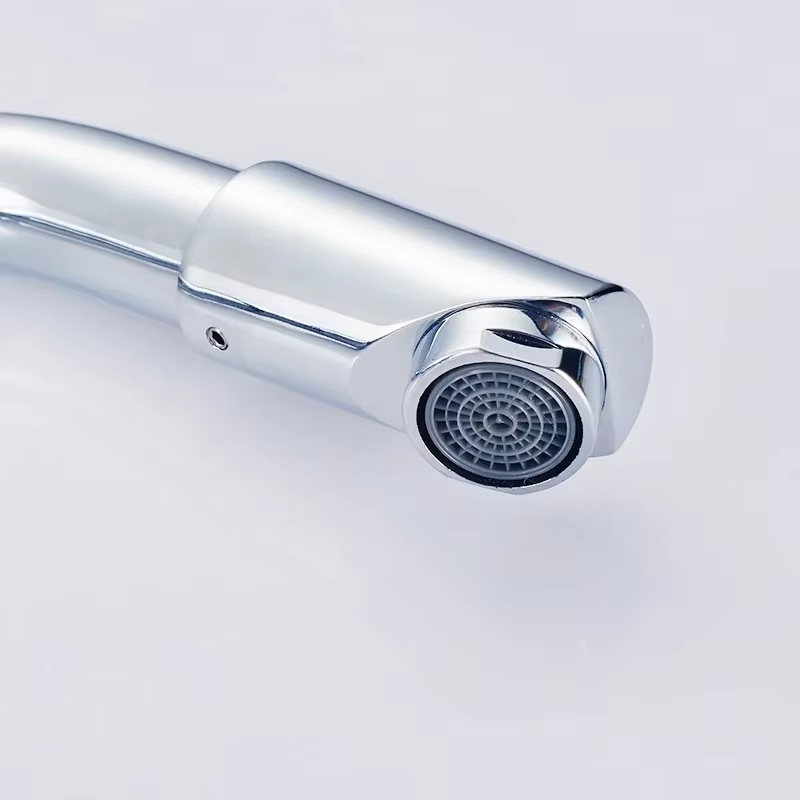 Swivel Bathroom Sink Faucet with Hot and Cold Mixer Tap