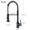 Pull Down Kitchen Faucet Sing Handle Hot Cold Water Mixer Tap 360 Swivel Dual Function Nozzle Kitch 3