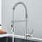 Pull Down Kitchen Faucet Sing Handle Hot Cold Water Mixer Tap 360 Swivel Dual Function Nozzle Kitch 6