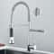 Dual Spout Pull Down Kitchen Faucet With Spring Neck And Single Handle 6