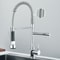 Dual Spout Pull Down Kitchen Faucet With Spring Neck And Single Handle 6