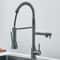 Dual Spout Pull Down Kitchen Faucet With Spring Neck And Single Handle 8