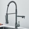 Dual Spout Pull Down Kitchen Faucet With Spring Neck And Single Handle 8