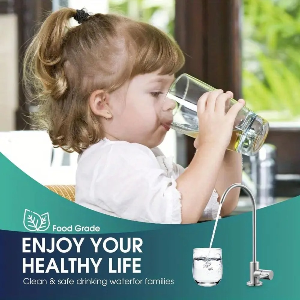 Stainless Steel Water Filter Faucet For Kitchen Sink Reverse Osmosis Drinking Water Tap 0