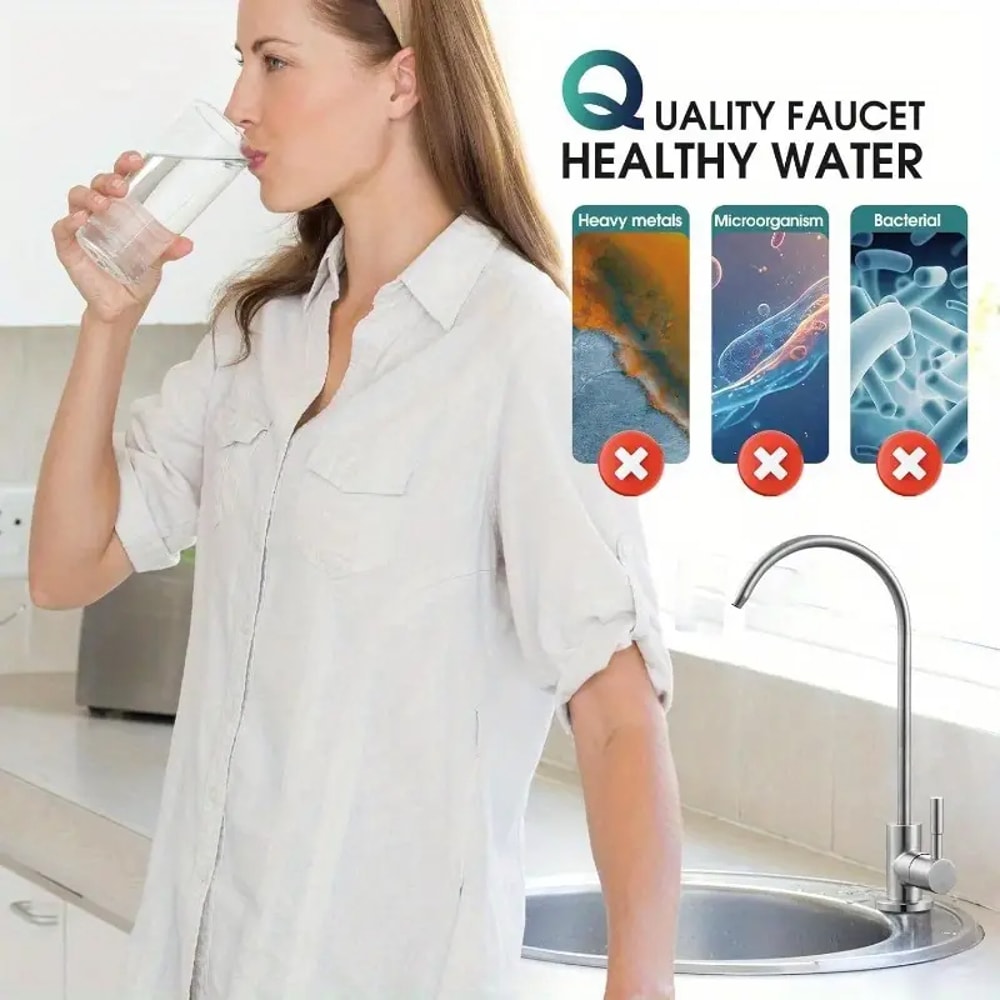 Stainless Steel Water Filter Faucet For Kitchen Sink Reverse Osmosis Drinking Water Tap 1