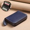 RFID Blocking Passport Wallet Zip Card Holder in PU Leather