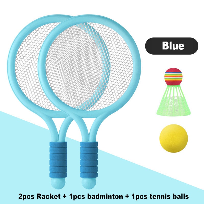 Kids Badminton Racket Set with Tennis Ball for Outdoor Play
