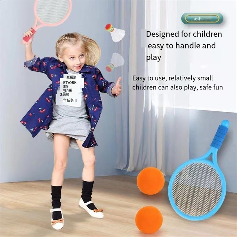 Kids Badminton Racket Set with Ball and Shuttlecock for Beginner Outdoor Family Play