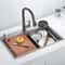 Gun Gray Pull Out Kitchen Faucet Single Hole Kitchen Sink Mixer 1