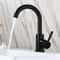 Modern Tall Vessel Sink Faucet In Black Or Silver Stainless Steel 6