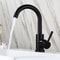 Modern Tall Vessel Sink Faucet In Black Or Silver Stainless Steel 6