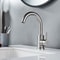 Stainless Steel Single Hole Bathroom Sink Faucet Modern Basin Mixer Tap 1