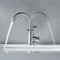 Stainless Steel Single Hole Bathroom Sink Faucet Modern Basin Mixer Tap 2