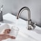 Stainless Steel Single Hole Bathroom Sink Faucet Modern Basin Mixer Tap 3
