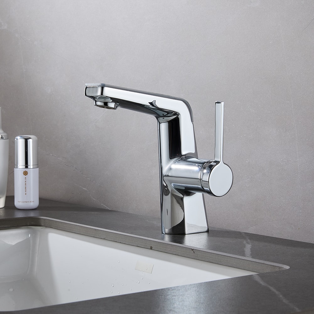 Smart LED Bathroom Sink Faucet with Temperature Display and Pull Out Sprayer