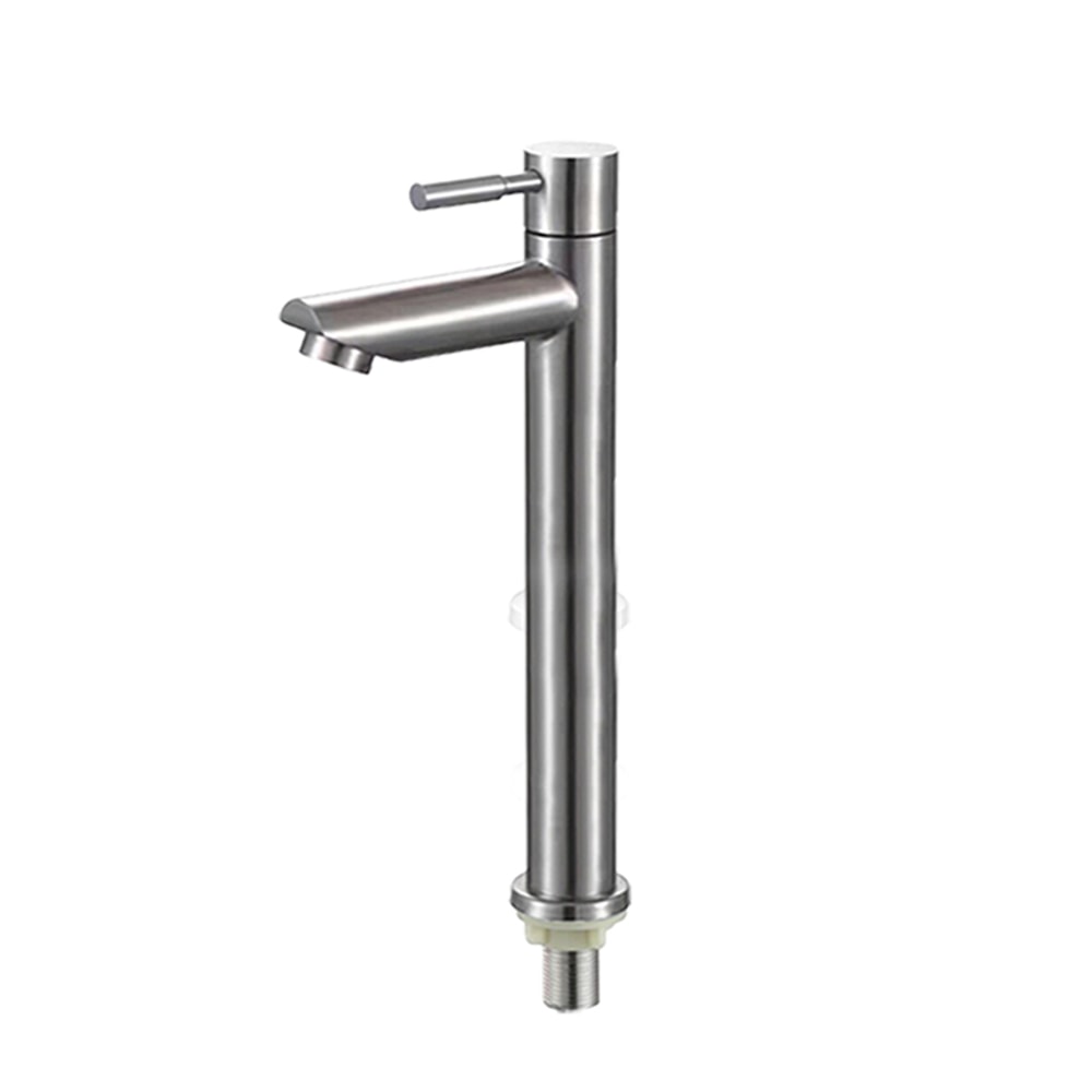 Stainless Steel Single Cold Faucet For Bathroom Or Utility Sink 4