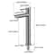 Stainless Steel Single Cold Faucet For Bathroom Or Utility Sink 3