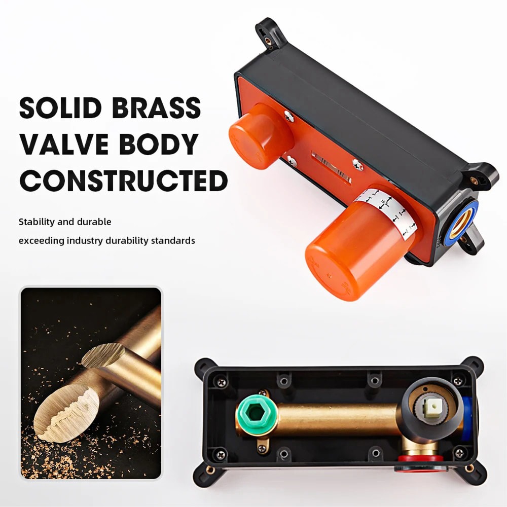 Wall Mounted Bathroom Faucet Single Handle Brass Chrome Basin Tap 4