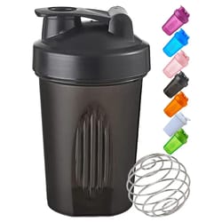 portable protein shaker bottle for gym and on the go mixing