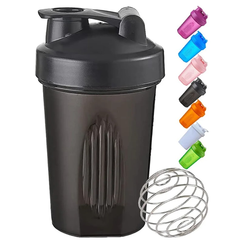 Portable Protein Shaker Bottle for Gym and On the Go Mixing