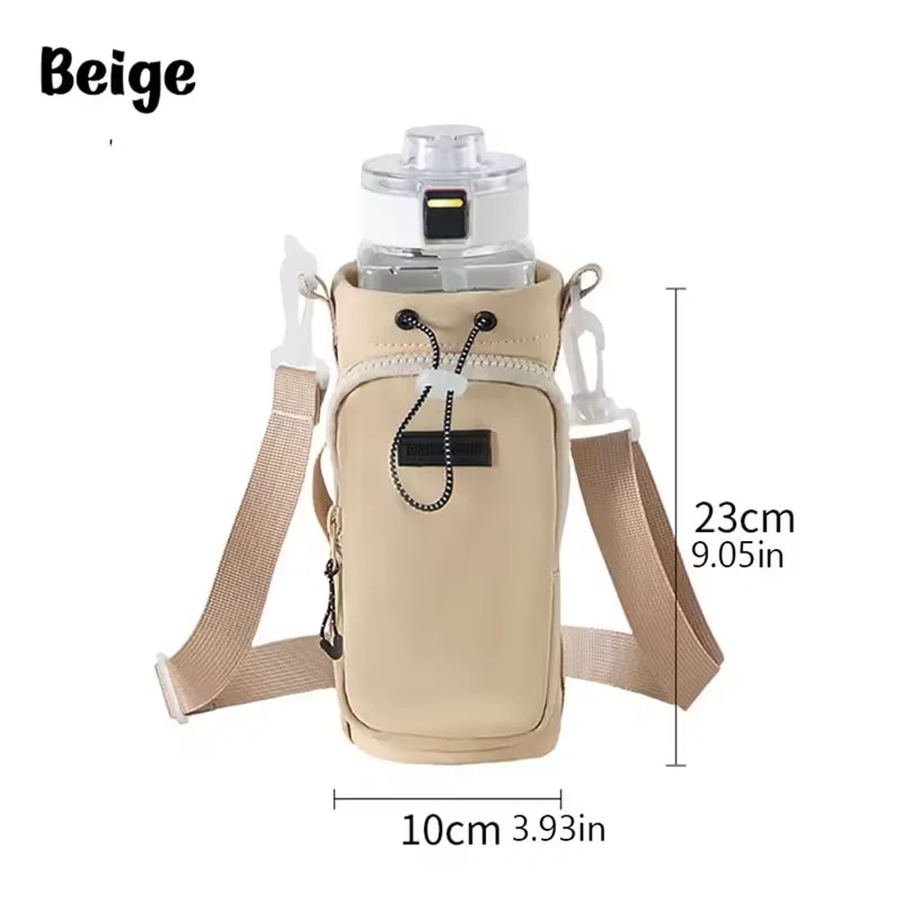 Insulated Water Bottle Carrier Bag With Phone Pocket And Adjustable Strap 7