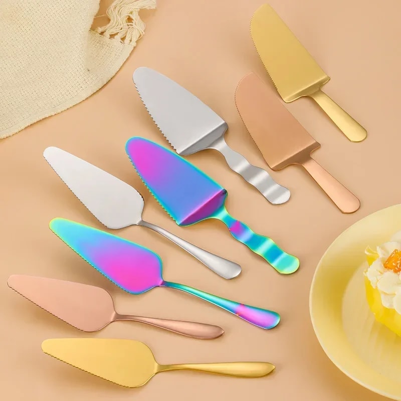 Stainless Steel Pie Server Cake Spatula and Pizza Cutter