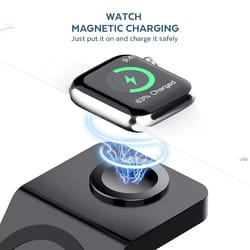 wireless charging station stand for phone watch and earbuds