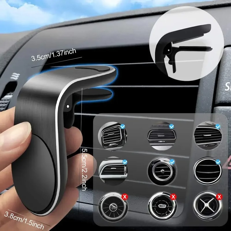 Universal Air Vent car phone holder for Secure Hands Free Driving
