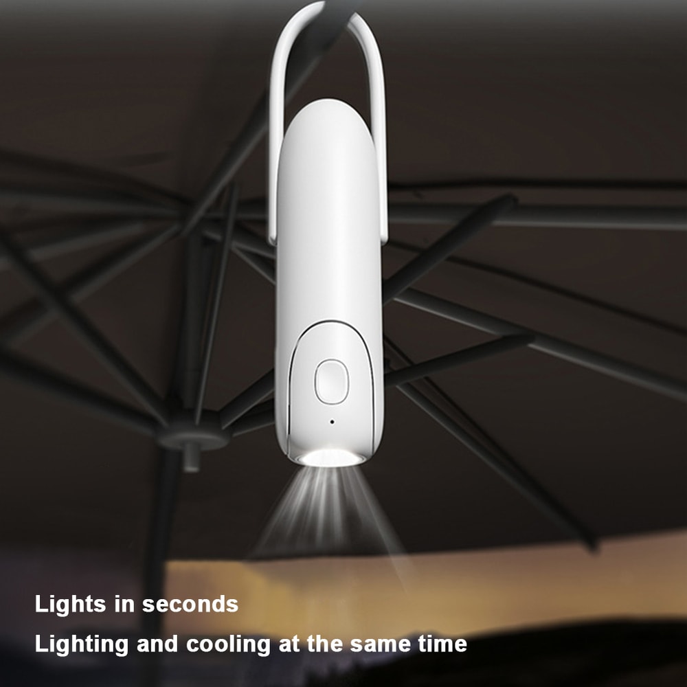 Mini Handheld Fan USB Rechargeable Pocket Travel Fan With Power Bank And Flashlight 2